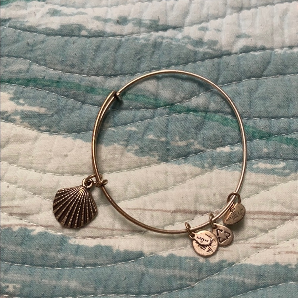 Alex and ani silver shell bracelet